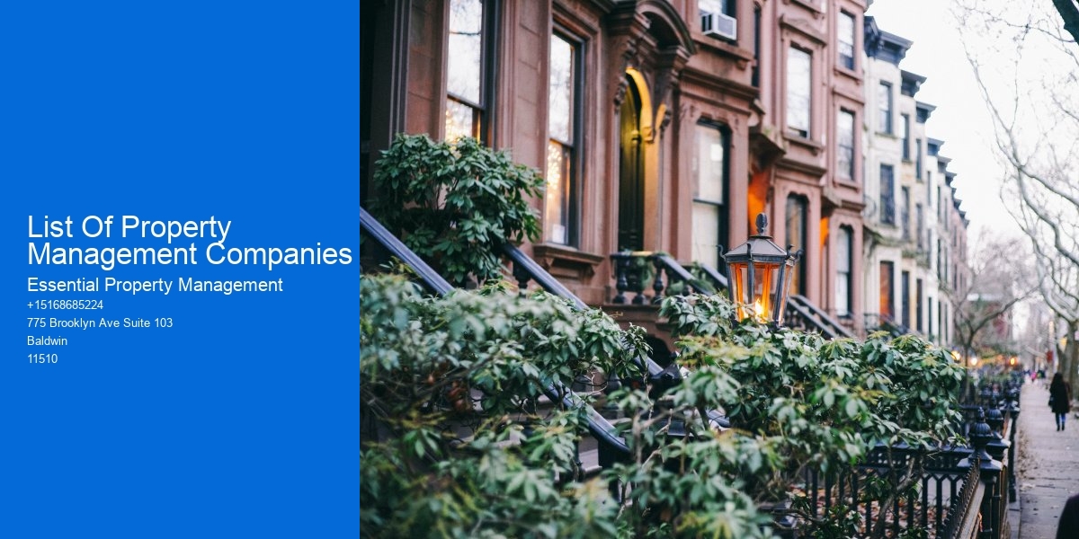 List Of Property Management Companies 